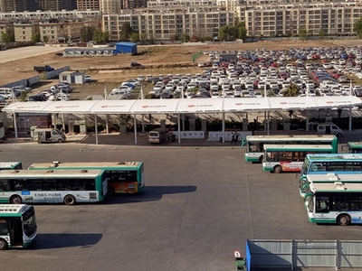 公交车场充电站膜结构