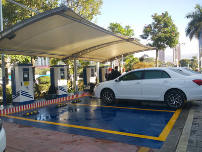 充电桩雨棚张拉膜