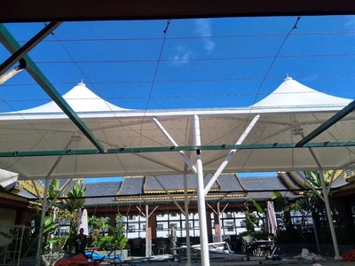 临沧市漫听园饭店屋顶膜结构凉亭
