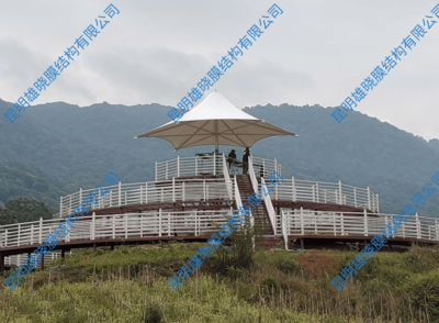 陇川县户撒骑行健身步道工程张拉膜项目