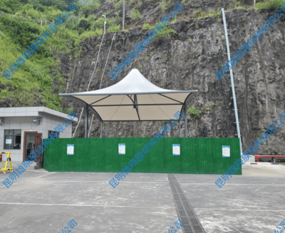 大朝山水电站大巴车停车棚