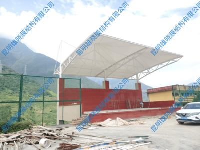 宁南县跑马镇中心小学校运动场看台膜结构工程