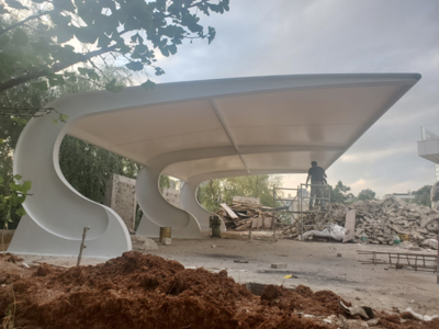 昆明市世博生态城某业主私家车棚